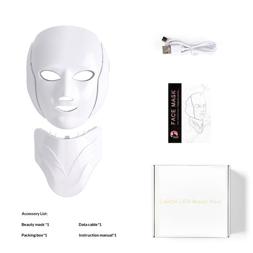 LED Facial Beauty Device Color-light Face Mask Beauty Instrument